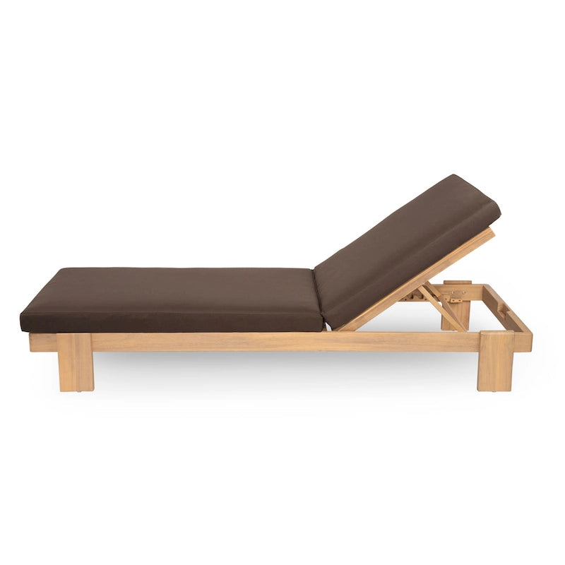 Christopher Knight Home - Lot de 2 chaises longues de jardin en acacia Iran