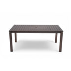 Ensemble repas de jardin 7 pièces, table et 6 chaises avec coussins amovibles pour terrasse et jardin, lot de 7