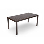 Ensemble repas de jardin 7 pièces, table et 6 chaises avec coussins amovibles pour terrasse et jardin, lot de 7