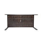 Ensemble repas de jardin 7 pièces, table et 6 chaises avec coussins amovibles pour terrasse et jardin, lot de 7