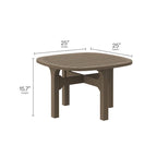 Ensemble de mobilier de patio en bois de teck 3 pièces Saratoga avec chaises longues