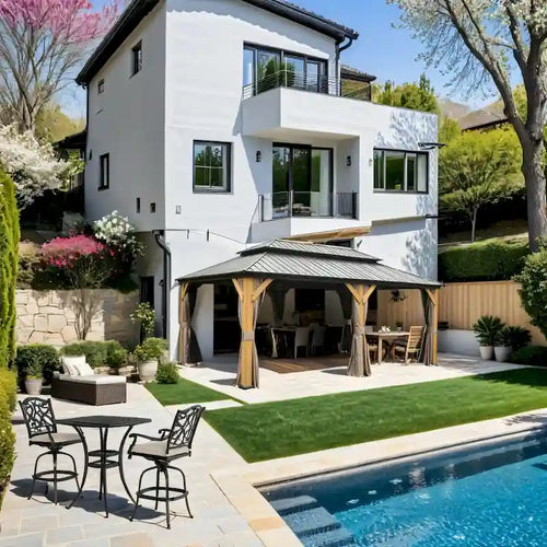 2 - Person Square Outdoor Dining Set with Cushions