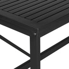 Ensemble de salle à manger d'extérieur 5 pièces en fer avec accoudoirs en bois d'acacia, idéal pour terrasse, balcon ou jardin - N/A