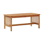 Ensemble de salon d'extérieur 5 pièces, table basse, chaises, canapé, bois d'acacia marron