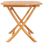 Ensemble de salle à manger d'extérieur Sam 7 pièces, 6 chaises pliantes, bois de teck marron