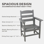 Ensemble de salle à manger d'extérieur 7 pièces, mobilier de jardin pour terrasse résistant aux intempéries avec 6 chaises, ensemble table et chaises de jardin d'extérieur
