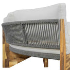 Canapé d'angle extérieur 12 places avec coussins imperméables