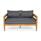 Christopher Knight Home- Ensemble de conversation extérieur Jackson en bois d'acacia courbé, 4 pièces