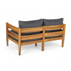 Christopher Knight Home- Ensemble de conversation extérieur Jackson en bois d'acacia courbé, 4 pièces