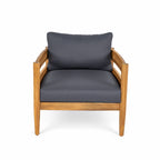 Christopher Knight Home- Ensemble de conversation extérieur Jackson en bois d'acacia courbé, 4 pièces