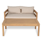 Christopher Knight Home- Ensemble de conversation extérieur Jackson en bois d'acacia courbé, 4 pièces