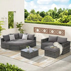 Canapé de jardin pour la détente et le divertissement au bord de la piscine