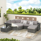 Canapé de jardin pour la détente et le divertissement au bord de la piscine