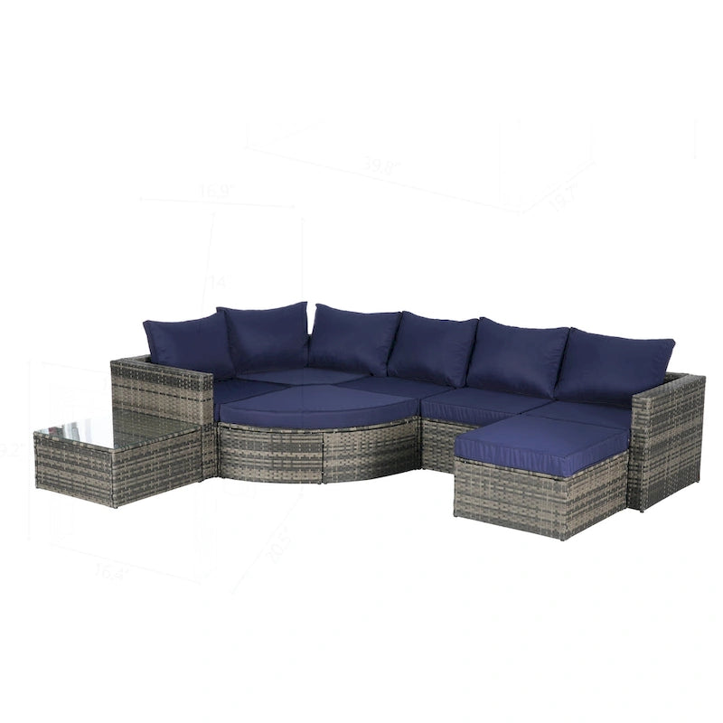 Canapé de jardin pour la détente et le divertissement au bord de la piscine