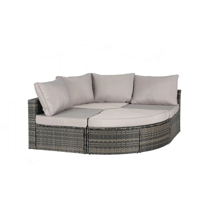 Canapé de jardin pour la détente et le divertissement au bord de la piscine