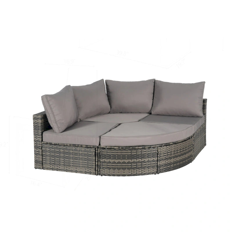 Canapé de jardin pour la détente et le divertissement au bord de la piscine