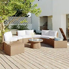 Ensemble de canapés modulaires d'extérieur semi-circulaires 10 pièces en rotin PE, personnalisable, pour conversations de jardin.