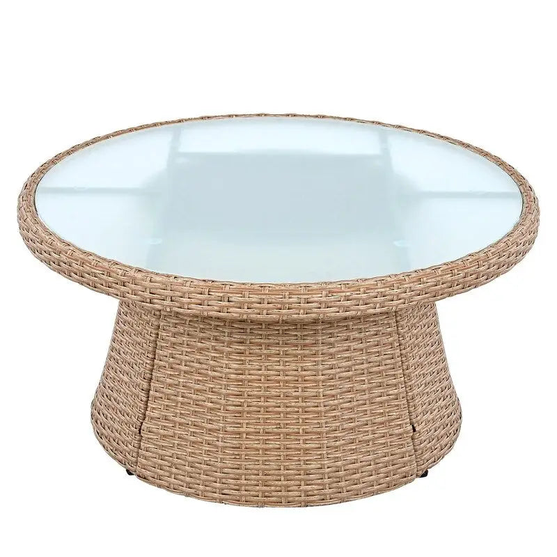 Ensemble de canapés modulaires d'extérieur semi-circulaires 10 pièces en rotin PE, personnalisable, pour conversations de jardin.