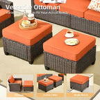 Ensemble de conversation de 7 meubles de patio XIZZI avec table de feu de 54 po