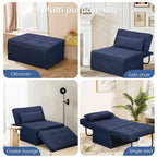 Canapé convertible Lit d'appoint Fauteuil-lit Canapé pliant Pouf Fauteuils inclinables pour le salon