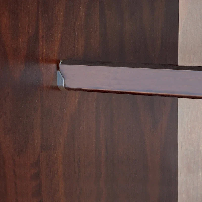 Palace Imports Armoire flexible 100 % bois massif avec poignées en métal ou en bois