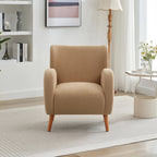 Fauteuil club capitonné moderne avec accoudoirs, canapé simple