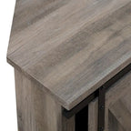 Meuble TV d'angle Middlebrook avec porte de grange coulissante de 52 pouces