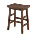 26" Counter Height Barstool Hardwood Natural - Alaterre Furniture: Pine Wood, Square Seat
