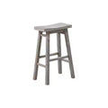 Set of 2 29" Sonoma Saddle Counter Height Barstool Barnwood Wire Brush - Boraam: Wood Frame, Fixed Seat Height