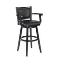 Boraam Broadmoor Extra Tall Swivel Bar Stool Black Finish