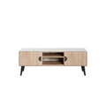 Manhattan Comfort 55.10" Haley TV Stand for TVs up to 46" Natural/Beige