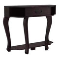 41" Lakeland Transitional Storage Console Table Espresso - miBasics