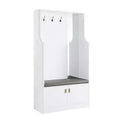 Buck 43" Hall Trees White High Gloss - Acme Furniture