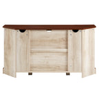 Meuble TV d'angle Middlebrook avec porte de grange coulissante de 52 pouces