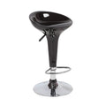 Tabouret de bar pivotant en plastique chromé réglable en hauteur