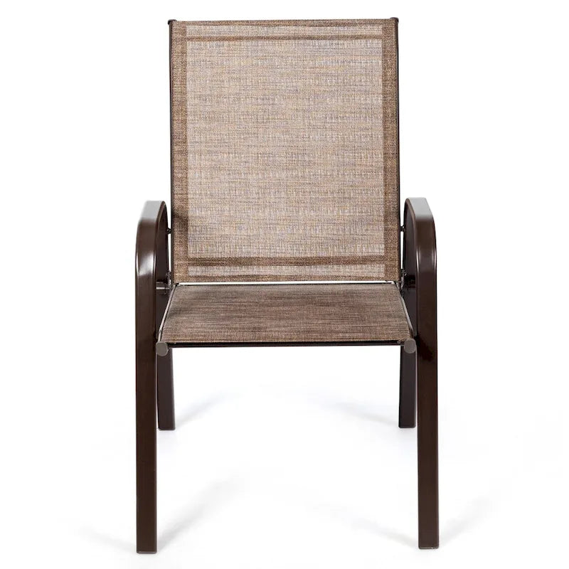 Costway Lot de 4 chaises de jardin et de terrasse avec accoudoirs – Voir détails