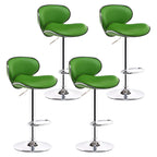 Tabourets de bar pivotants à 360° en similicuir, avec siège baquet réglable en hauteur