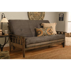 Ensemble de futon rustique pleine grandeur Somette Tucson en noyer avec matelas
