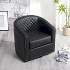 Fauteuil à barillet pivotant en cuir PU touffeté KINWELL 29