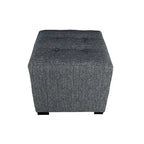 MJL Furniture Pouf carré capitonné 4 boutons Text2 Olivia