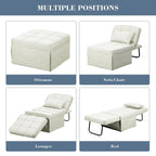 Canapé convertible Lit d'appoint Fauteuil-lit Canapé pliant Pouf Fauteuils inclinables pour le salon