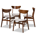 Lot de 4 chaises de salle à manger modernes de style transitionnel Parlin Mid-Century