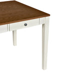 Ensemble de salle à manger 6 pièces en bois avec 4 chaises et un banc, table avec tiroir