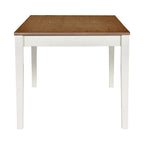 Ensemble de salle à manger 6 pièces en bois avec 4 chaises et un banc, table avec tiroir