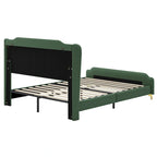 Lit rembourré moderne en cuir PU Uphou par Christopher Knight Home