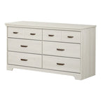 Commode double à 6 tiroirs Versa Country Cottage