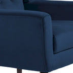 Lot de 2 fauteuils de salon en velours avec accoudoirs