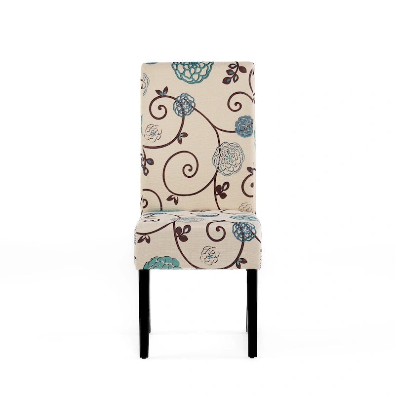 Chaises de salle à manger tapissées à motifs Pertica (lot de 4) par Christopher Knight Home