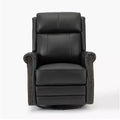 Fauteuil inclinable manuel Irène en cuir véritable, 77,5 cm de large, avec accoudoirs roulés | ART OF LIVING DESIGNS
