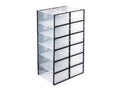 MPM Shoe box 12pcs, Stackable Clear Plastic Shoe Organizer, Shoe Rack, Sneaker Storage Box with Lid, For Men and Women S